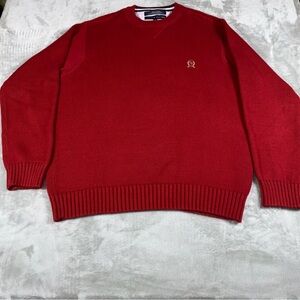 Tommy Hilfiger Mens Medium Crew Neck Sweater with Small Crest